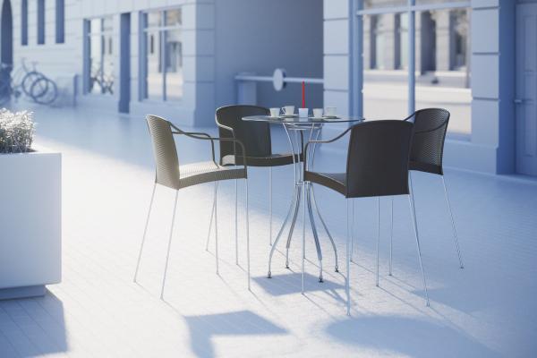 High table with chairs