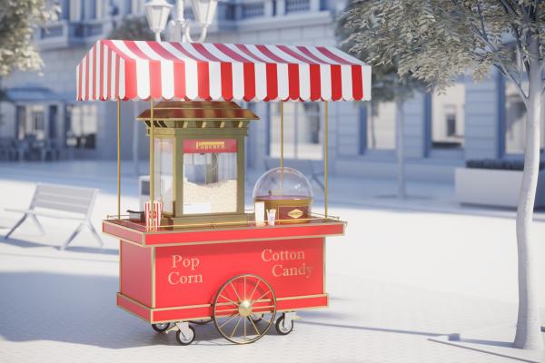 Popcorn cart