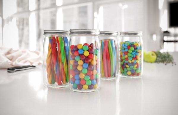 Jars with candies