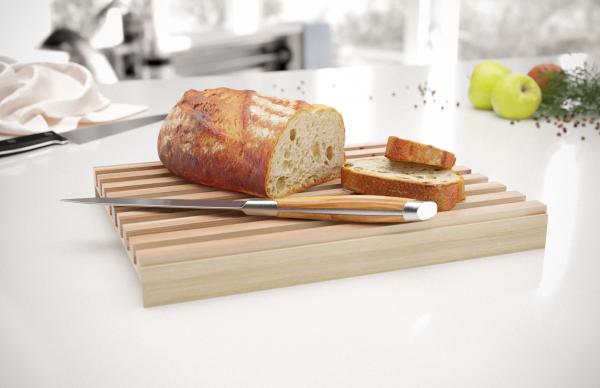 Bread on a chopping board
