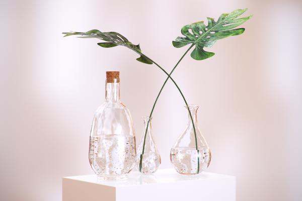 Decorative glass vases