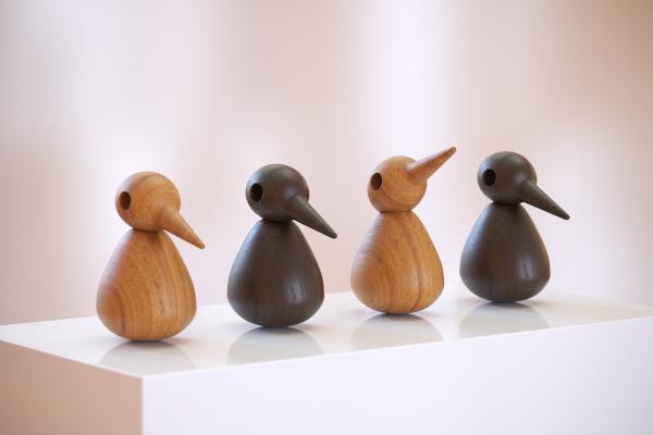 Decorative wooden birds