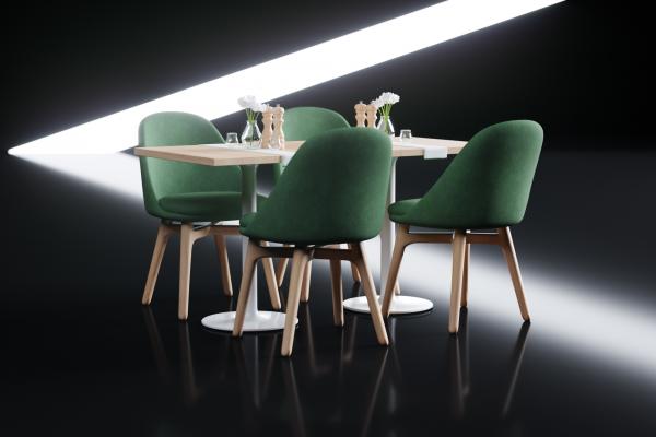 Dining table with chairs