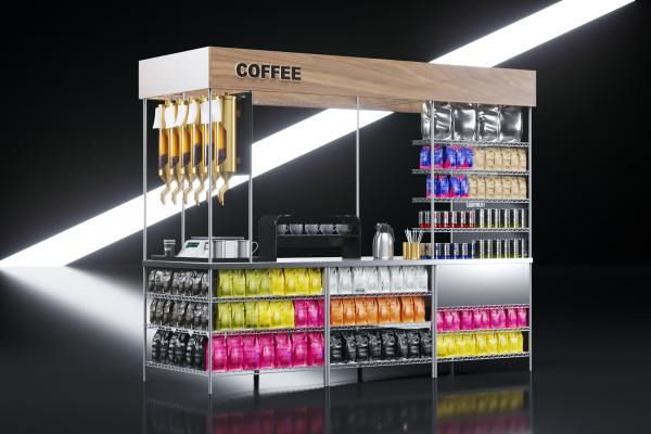 Coffee exhibition stand