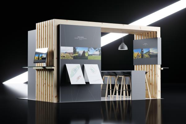 Real estate exhibition stand