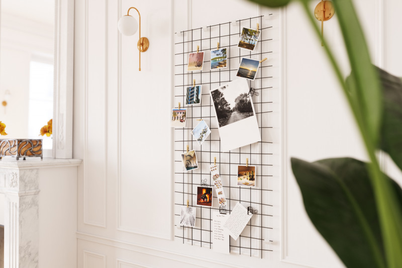 Wire photo hanger 3D model