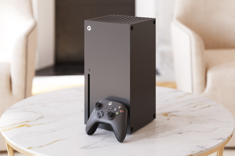 Black next gen console 3D model