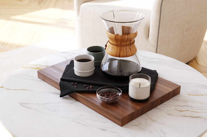 Drip coffee set 3D Model