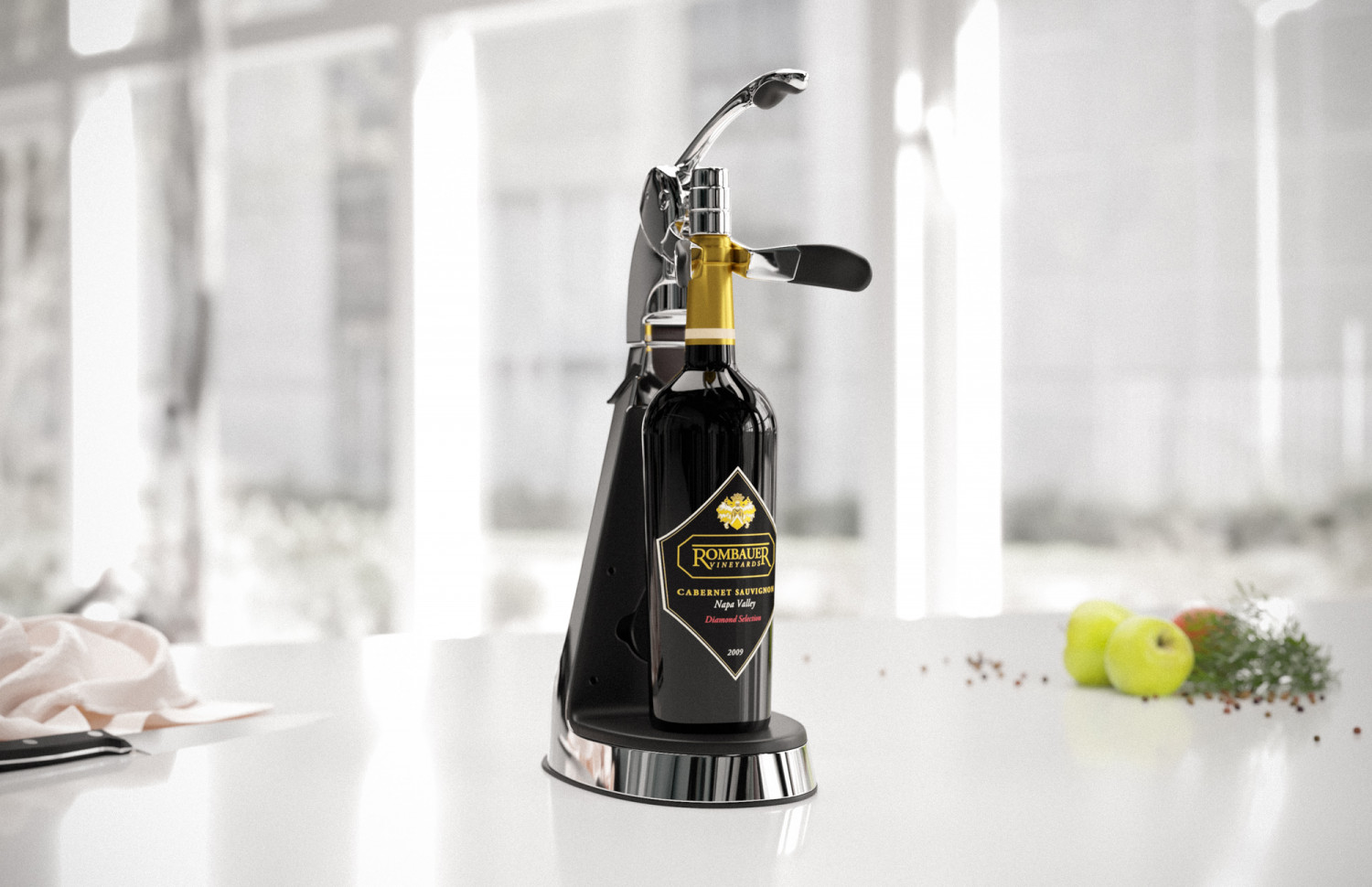 Standing wine opener image