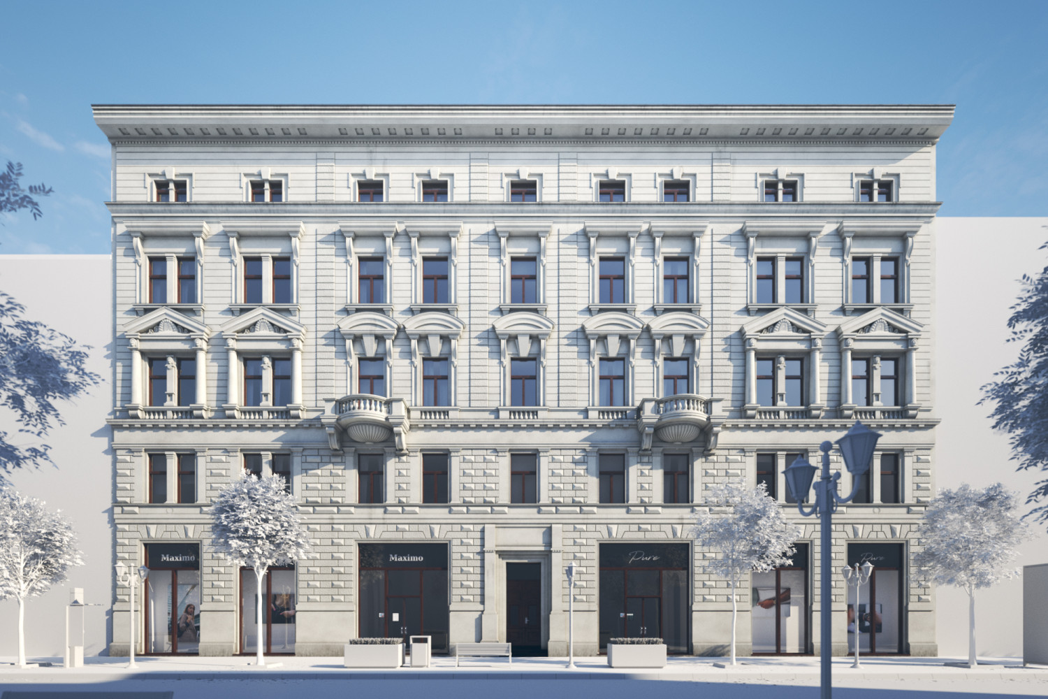 Austrian tenement house facade