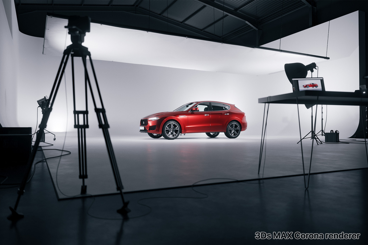 Car rendering studio