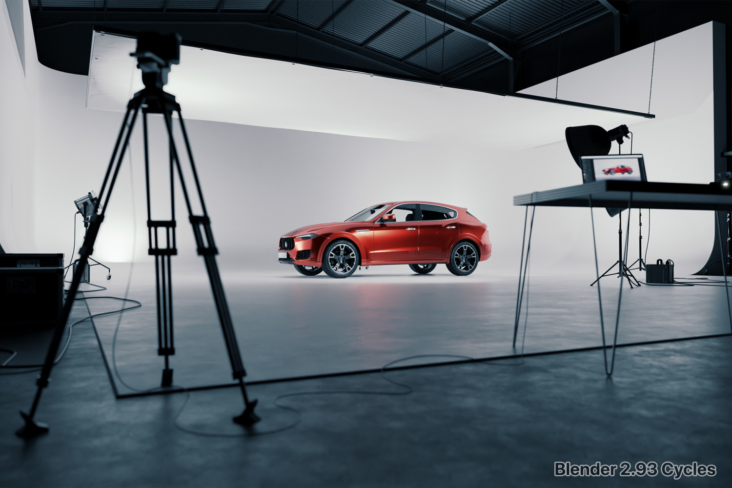 Car rendering studio