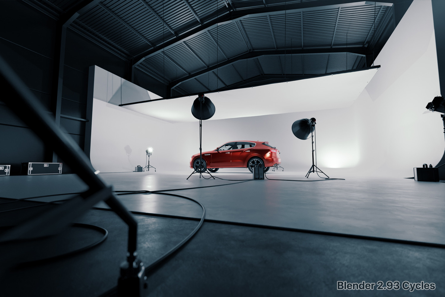 Car rendering studio