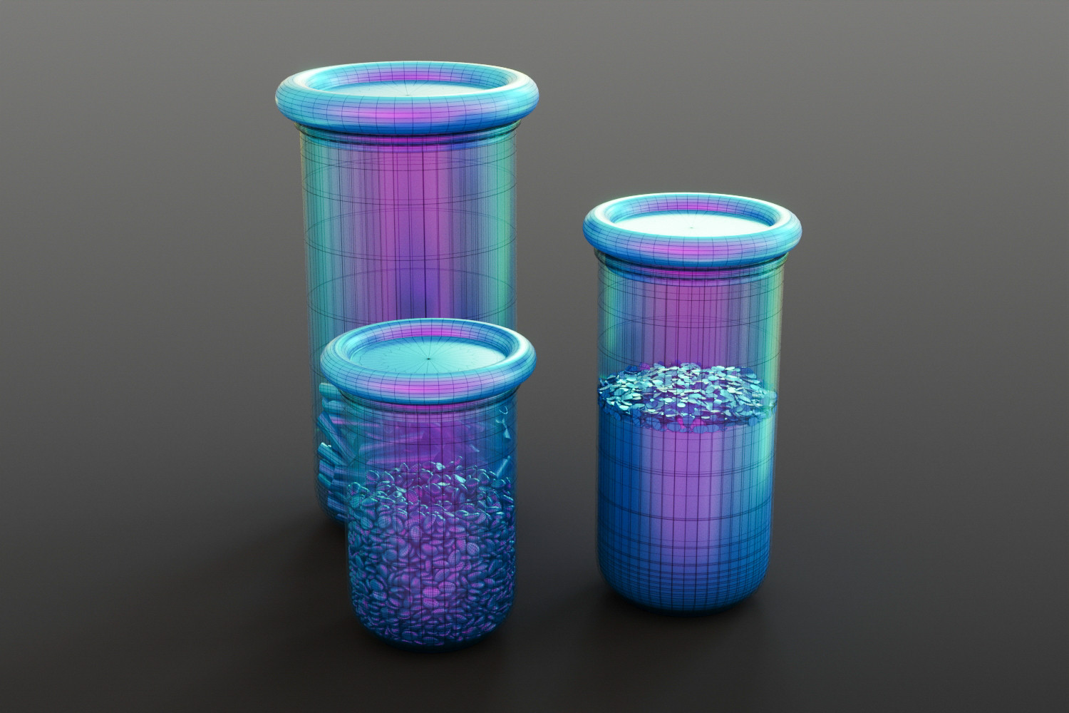 Dry ingredients container 3D model