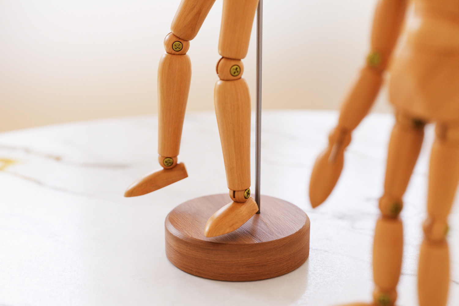 Wooden pose figures 3D model