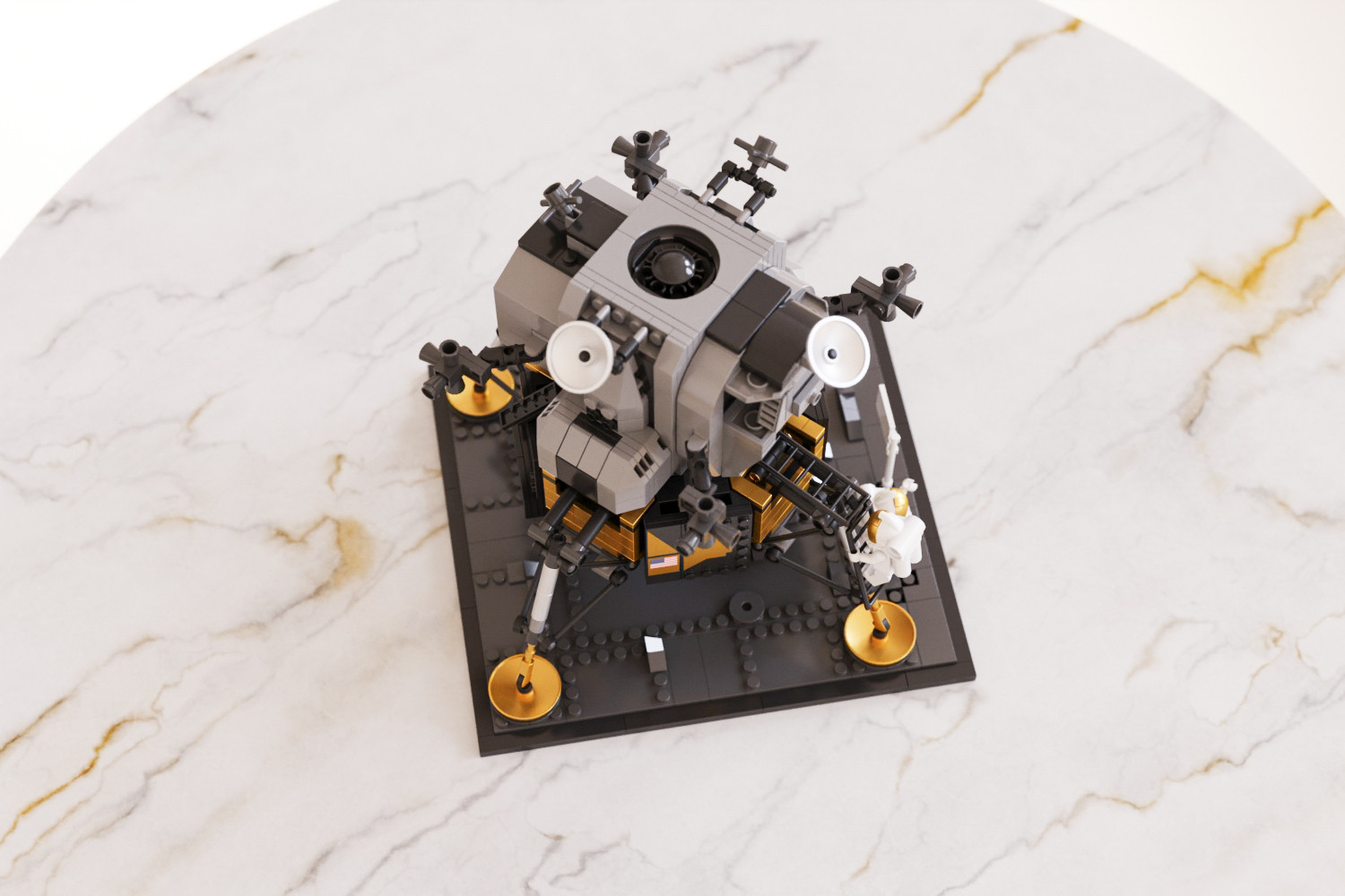 Brick lunar lander set 3D model