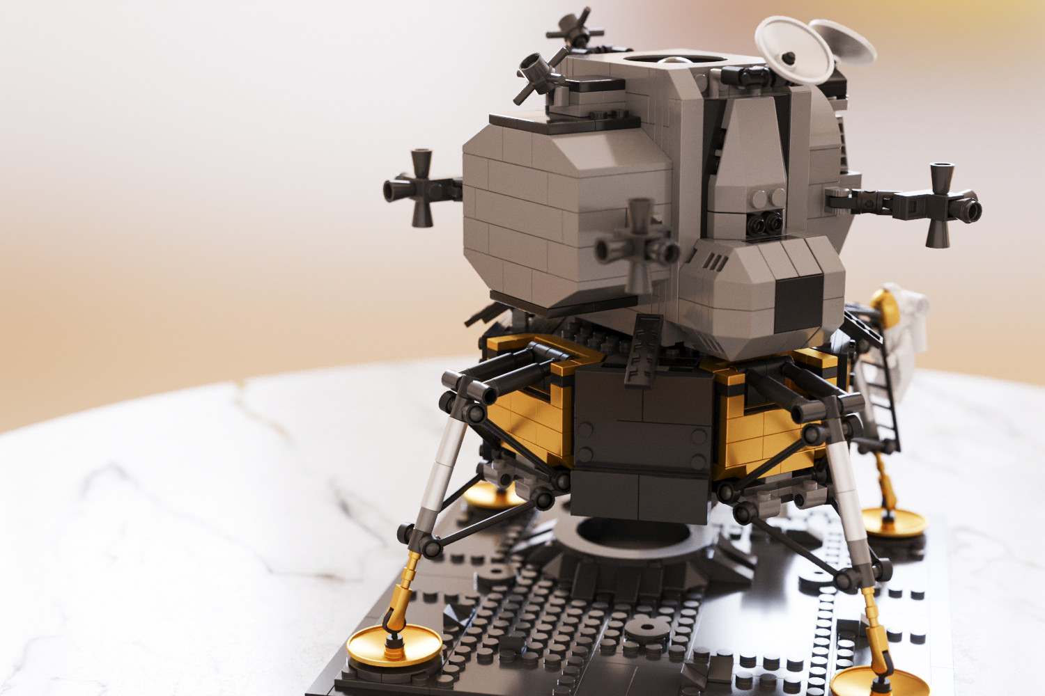 Brick lunar lander set 3D model