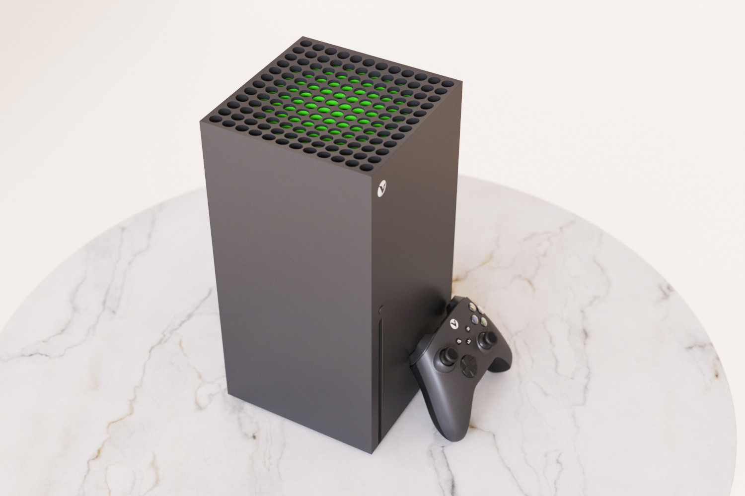 Black next gen console 3D model