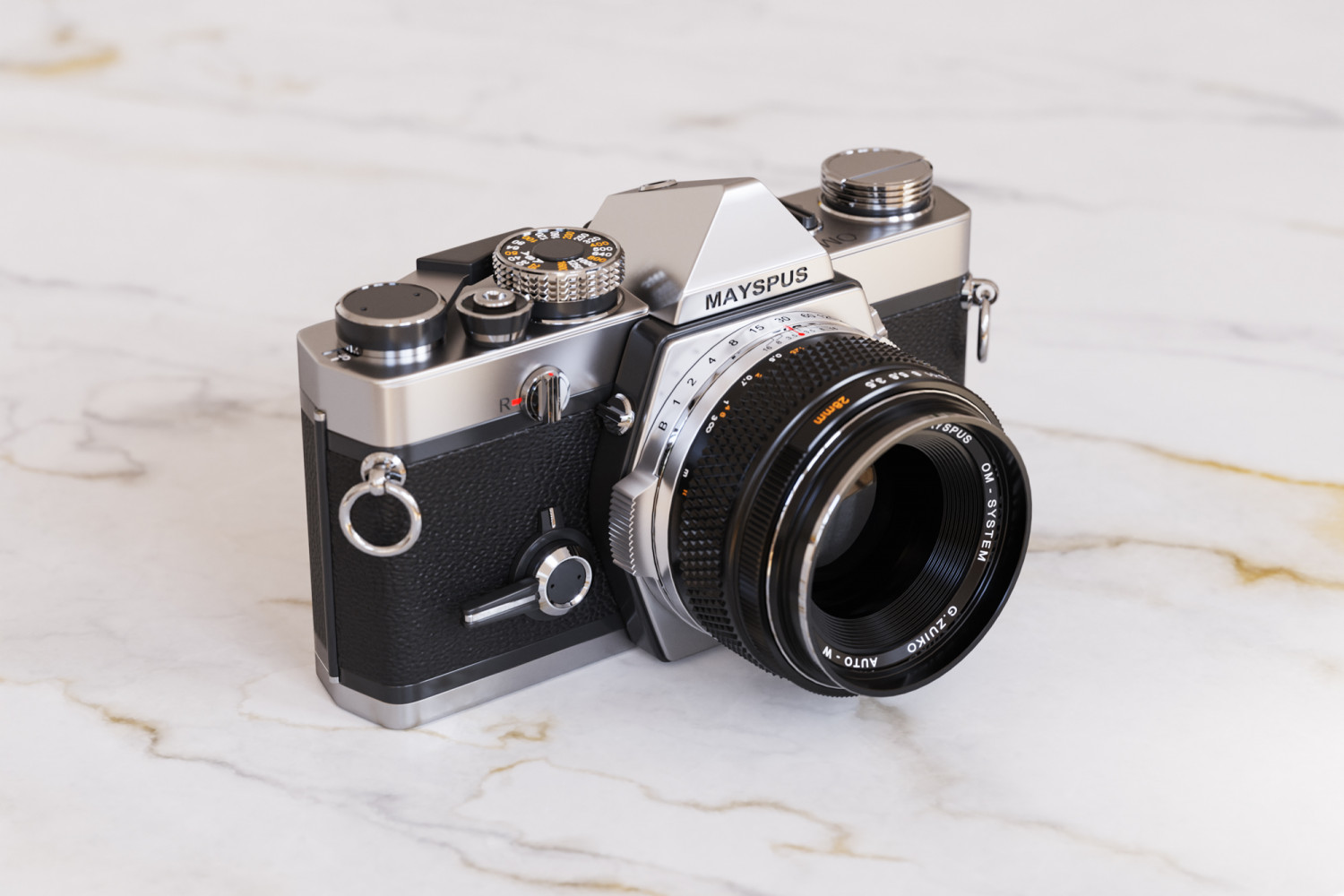 Vintage full-frame camera 3D model