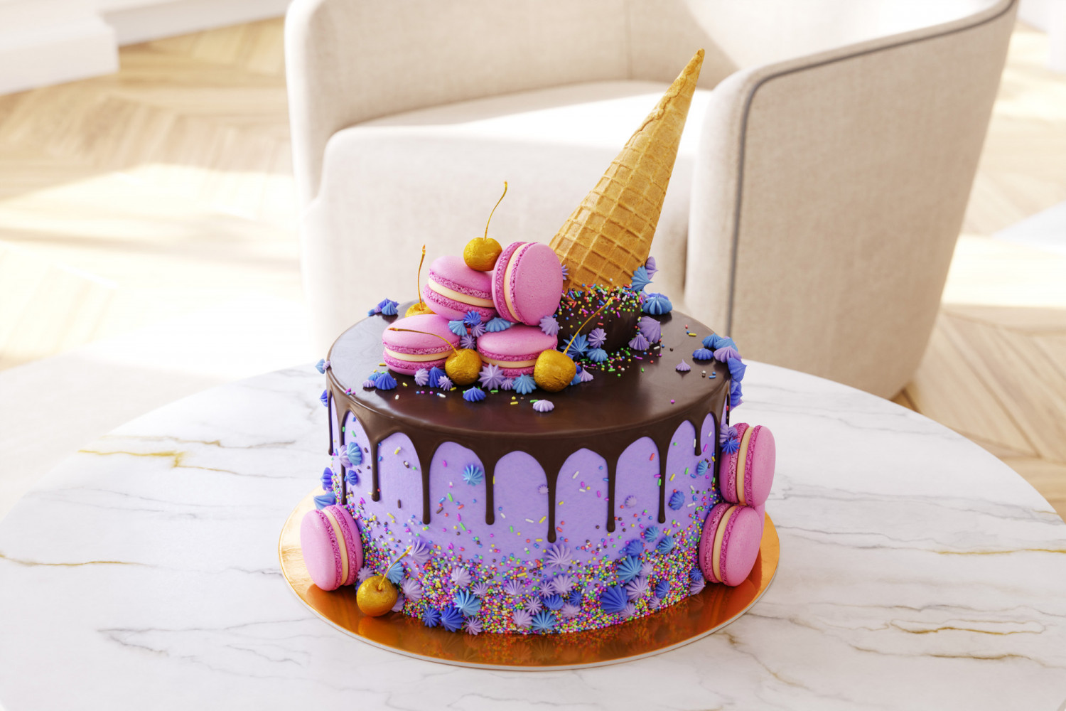 Cake for kids 3D Model