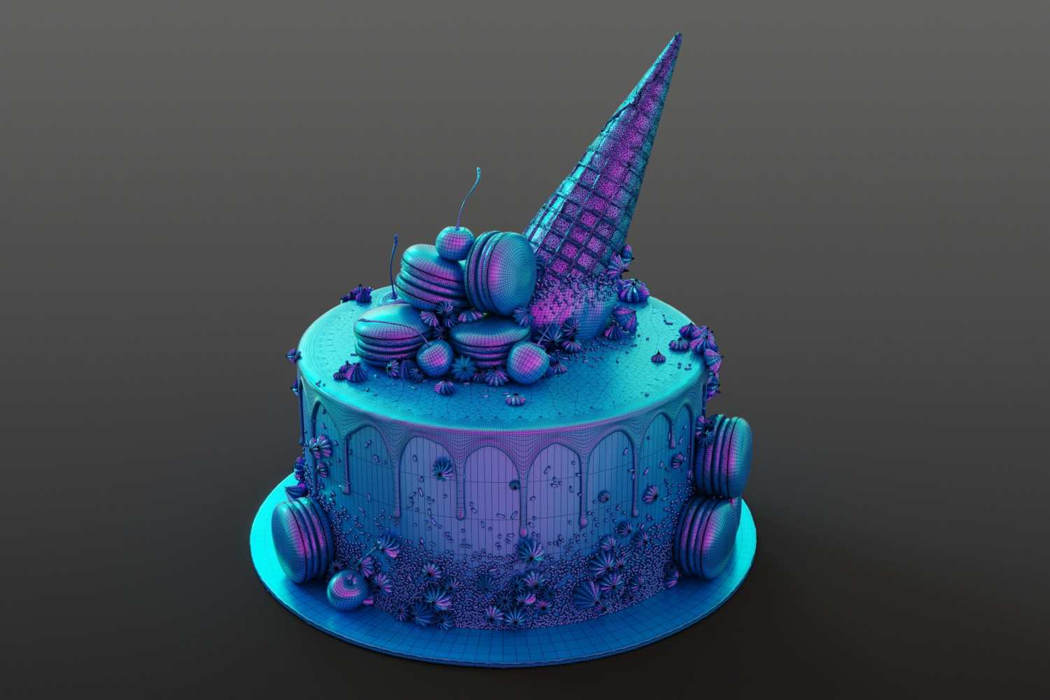 Cake for kids 3D Model