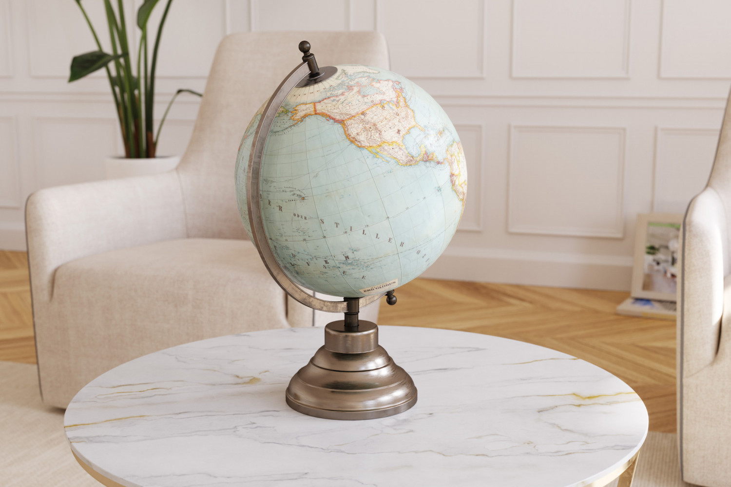 Elegant retro globe 3D Model