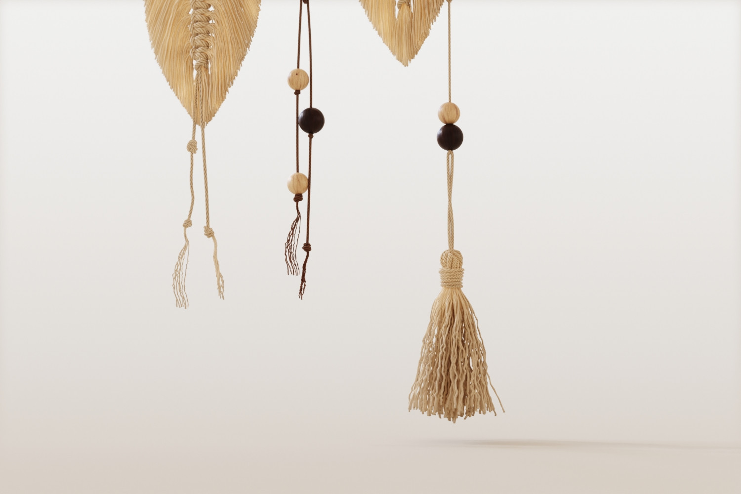 Macrame on a branch 3D Model